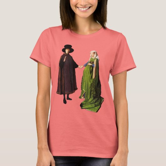 Jan van Eyck: Arnolfini Wedding T-shirt (Voorkant)