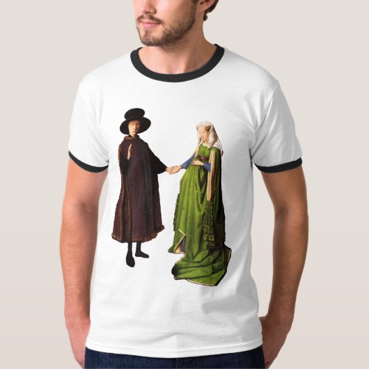 Jan van Eyck: Arnolfini Wedding T-shirt (Voorkant)