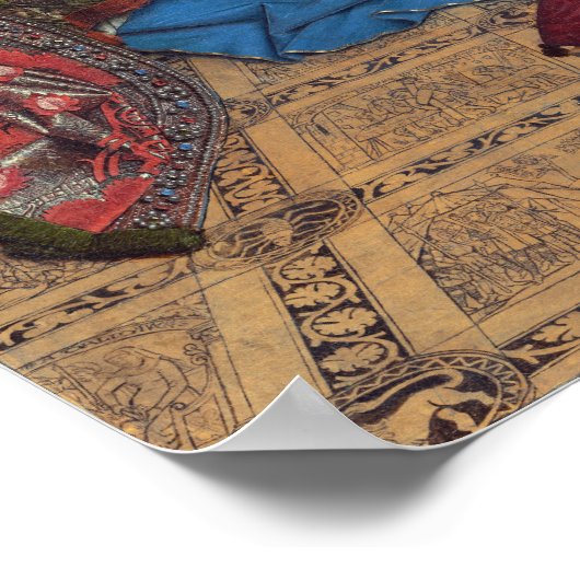 Jan van Eyck De aankondiging Poster (Hoek)