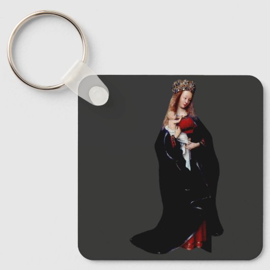 Jan van Eyck - De Madonna in de Kerk Kunst Sleutelhanger (Voorkant)