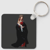 Jan van Eyck - De Madonna in de Kerk Kunst Sleutelhanger (Achterkant)