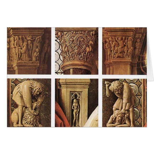 Jan van Eyck - De Madonna van Canon van der Paele (Voorkant Horizontaal)