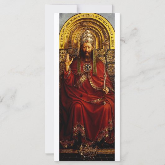 Jan van Eyck God de Vader op Troon Kunstschilderij (Voorkant)