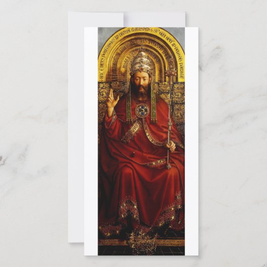 Jan van Eyck God de Vader op Troon Kunstwerk (Voorkant)
