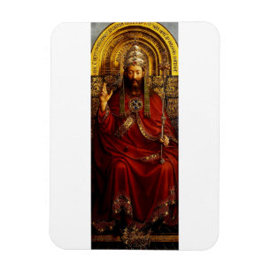 Jan van Eyck God de Vader op Troon Kunstwerk Magneet