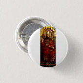 Jan van Eyck God de Vader op Troon Kunstwerk Ronde Button 3,2 Cm (Voorkant /achterkant)