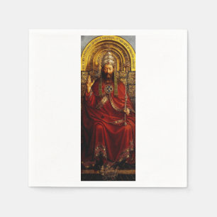 Jan van Eyck God de Vader op Troon Kunstwerk Servet