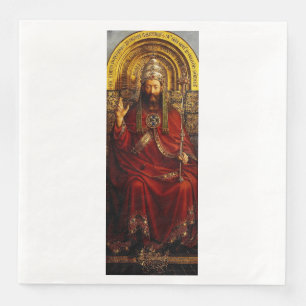 Jan van Eyck God de Vader op Troon Kunstwerk Servet