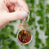 Jan van Eyck God de Vader op Troon Kunstwerk Sleutelhanger (Hand)