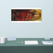 Jan van Eyck God de Vader op Troon Kunstwerk Spandoek (Beurs)