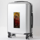 Jan van Eyck God de Vader op Troon Kunstwerk Sticker (Koffer)