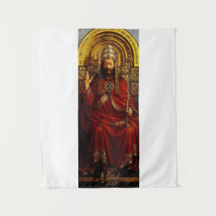 Jan van Eyck God de Vader op Troon Kunstwerk Wandkleed