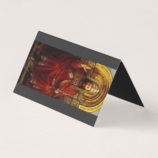 Jan van Eyck God de Vader op Troon Schone Kunst Kaart (Voorkant)