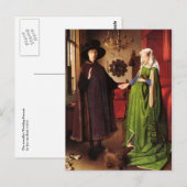 Jan van Eyck: Het Briefkaart van het Portret van (Voorkant / Achterkant)