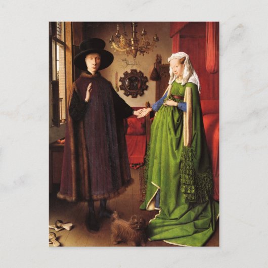 Jan van Eyck: Het Briefkaart van het Portret van (Voorkant)