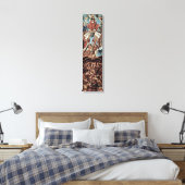 Jan van Eyck - Laatste Oordeel tweeluik vleugel Canvas Afdruk (Insitu (Slaapkamer))