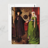 Jan Van Eyck Protrait of Giovannit Arnofini & Wife Briefkaart (Voorkant / Achterkant)