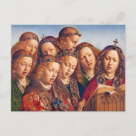 Jan van Eyck Singing angels Gent altarpart Briefkaart