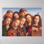 Jan van Eyck Singing angels Gent altarpart Poster (Voorkant)
