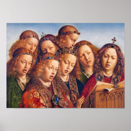 Jan van Eyck Singing angels Gent altarpart Poster