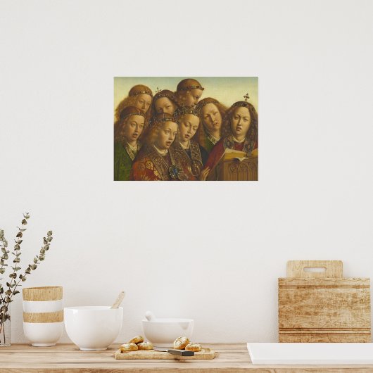 Jan van Eyck Singing angels Gent CC0184 Poster (Keuken)