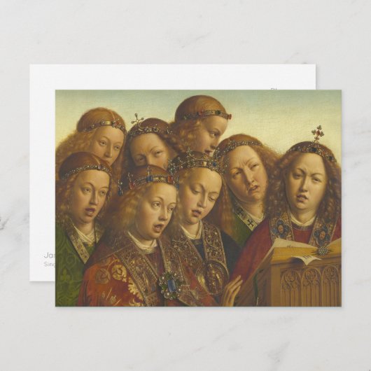 Jan van Eyck Singing angels Gent CC0974 Briefkaart (Voorkant / Achterkant)