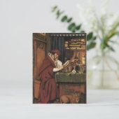 Jan van Eyck-St. Jerome in zijn studie Briefkaart (Staand voorkant)