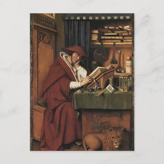 Jan van Eyck-St. Jerome in zijn studie Briefkaart (Voorkant)