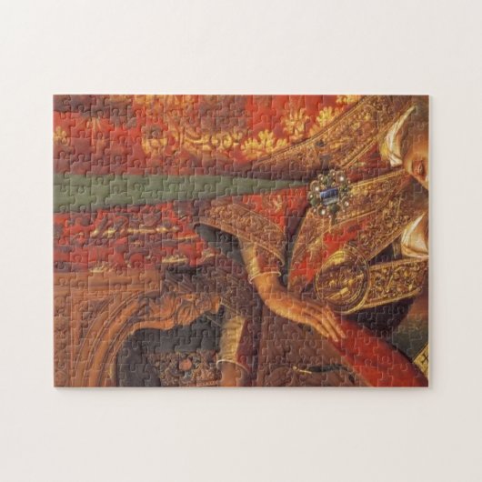 Jan Van Eyck - The Gent Altarpart - Singing Angel Legpuzzel (Horizontaal)