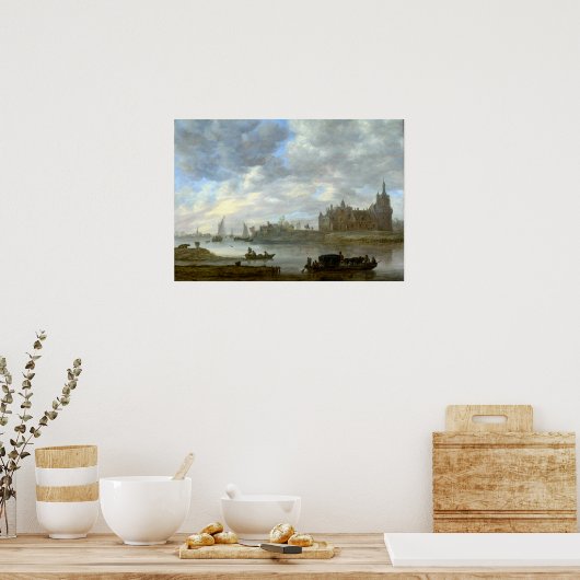 Jan van Goyen Uitzicht van het kasteel van Duurste Poster (Keuken)