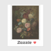 Jan van Huysum - Bloemenvaas Sticker (Vel)