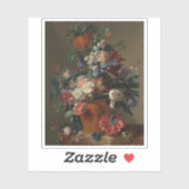 Jan van Huysum - Bloemenvaas Sticker (Vel)