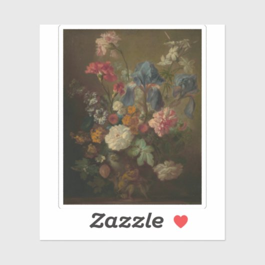 Jan van Huysum - Bloemenvaas Sticker (Vel)