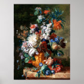 Jan van Huysum Bouquet in een Urn Poster (Voorkant)
