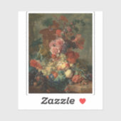 Jan van Huysum - Vruchtstuk Sticker (Vel)