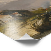 Jan van os - Verzending in een Storm voor de kust Foto Afdruk (Hoek)