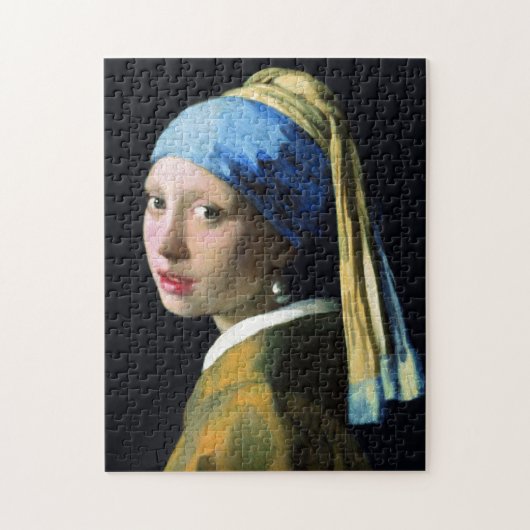 Jan Vermeer Girl met een parel die barokke kunst v Legpuzzel (Verticaal)