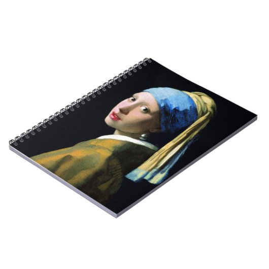Jan Vermeer Girl met een parel die barokke kunst v Notitieboek (Linkerzijde)