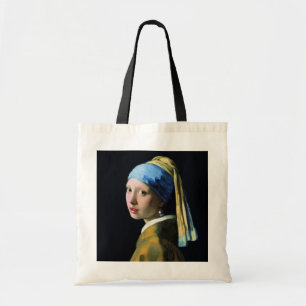 Jan Vermeer Girl met een parel die barokke kunst v Tote Bag