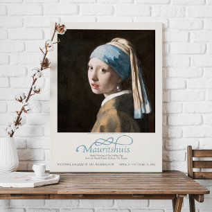 Jan Vermeer Girl met een Pareluitzending Canvas Afdruk