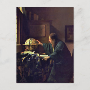 Jan Vermeer, het Astronomeer Briefkaart