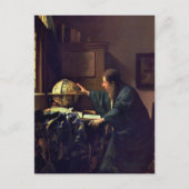 Jan Vermeer, het Astronomeer Briefkaart (Voorkant)