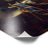 Jan Vermeer - Het glas wijn Foto Afdruk (Hoek)