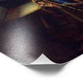 Jan Vermeer - Het glas wijn Foto Afdruk (Hoek)