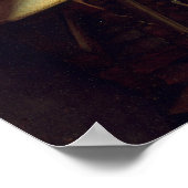 Jan Vermeer - Het glas wijn Poster (Hoek)