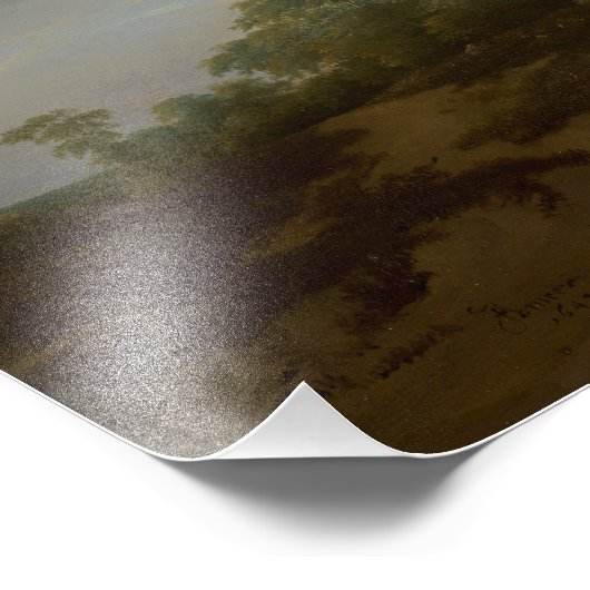 Jan Vermeer, Landschap aan de rand van de duinen Foto Afdruk (Hoek)