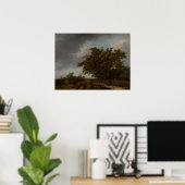 Jan Vermeer, Landschap aan de rand van de duinen Poster (Thuiskantoor)