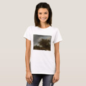 Jan Vermeer, Landschap aan de rand van de duinen T-shirt (Voorkant volledig)