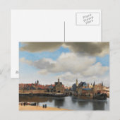 Jan Vermeer - Uitzicht op Delft Briefkaart (Voorkant / Achterkant)