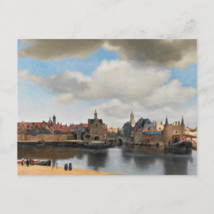 Jan Vermeer - Uitzicht op Delft Briefkaart